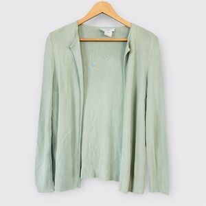 CELINE Paris Mint Viscose Cardigan Size 40 – Made in Italy – Minimalist Luxury